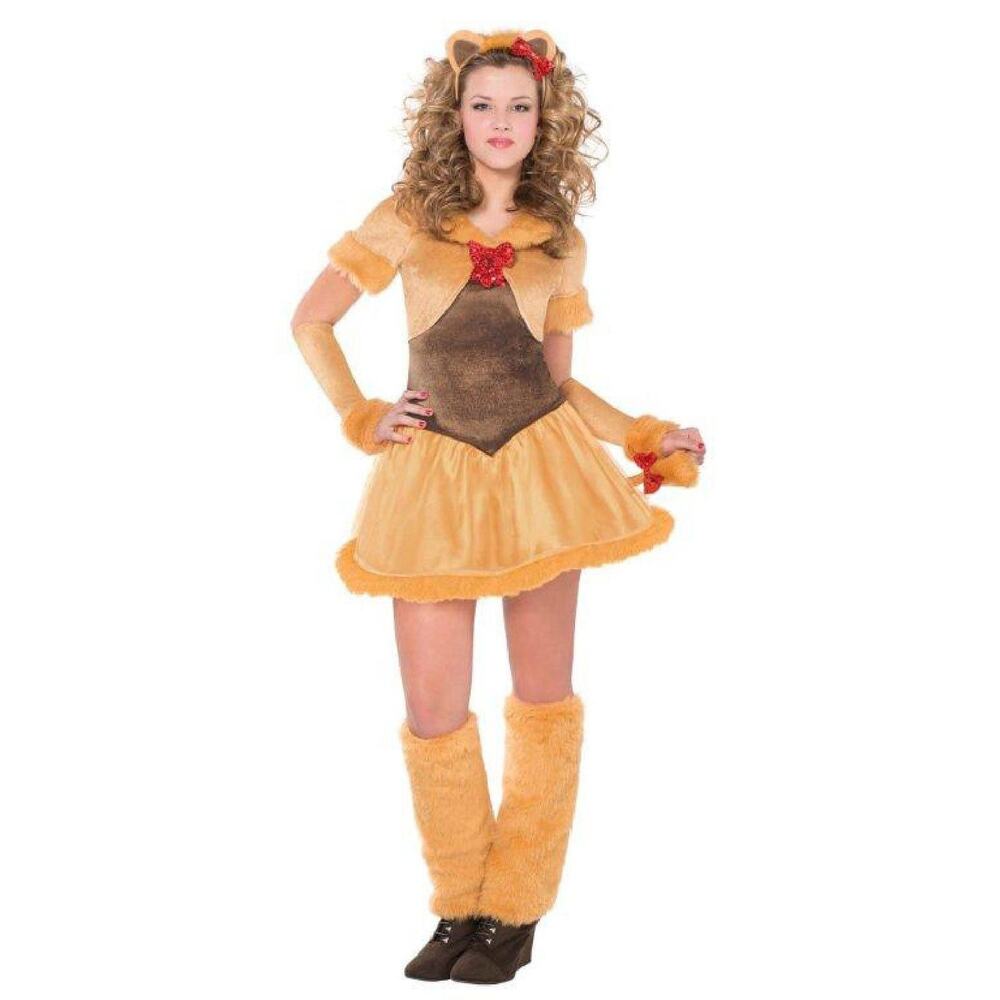The Wizard of Oz Cowardly Lion Teen Costume - Juniors MEDIUM - (7-9)